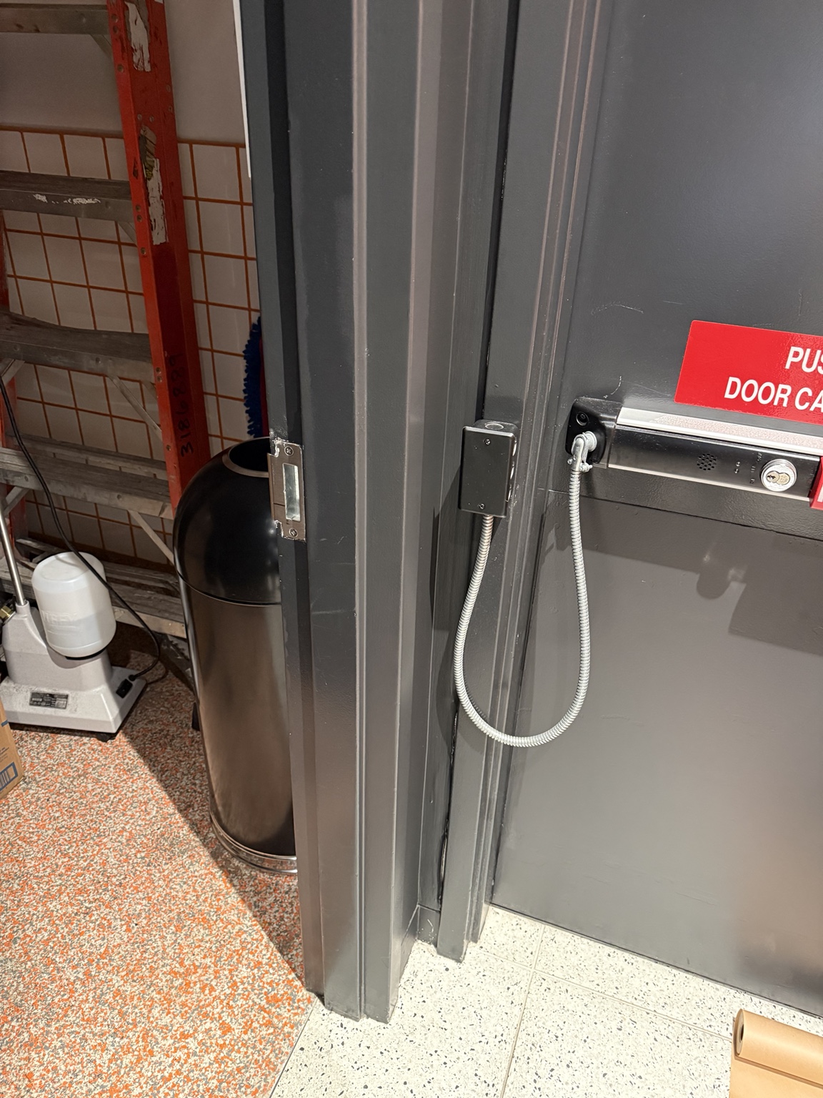Door-frame surface touch-up — After